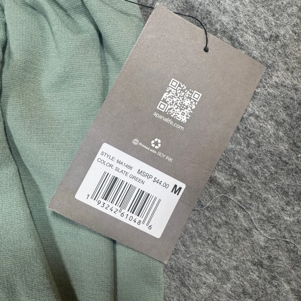 Apana Mens Slate Green Jogger Sweatpants MA1466 Activewear Pants Size M NEW